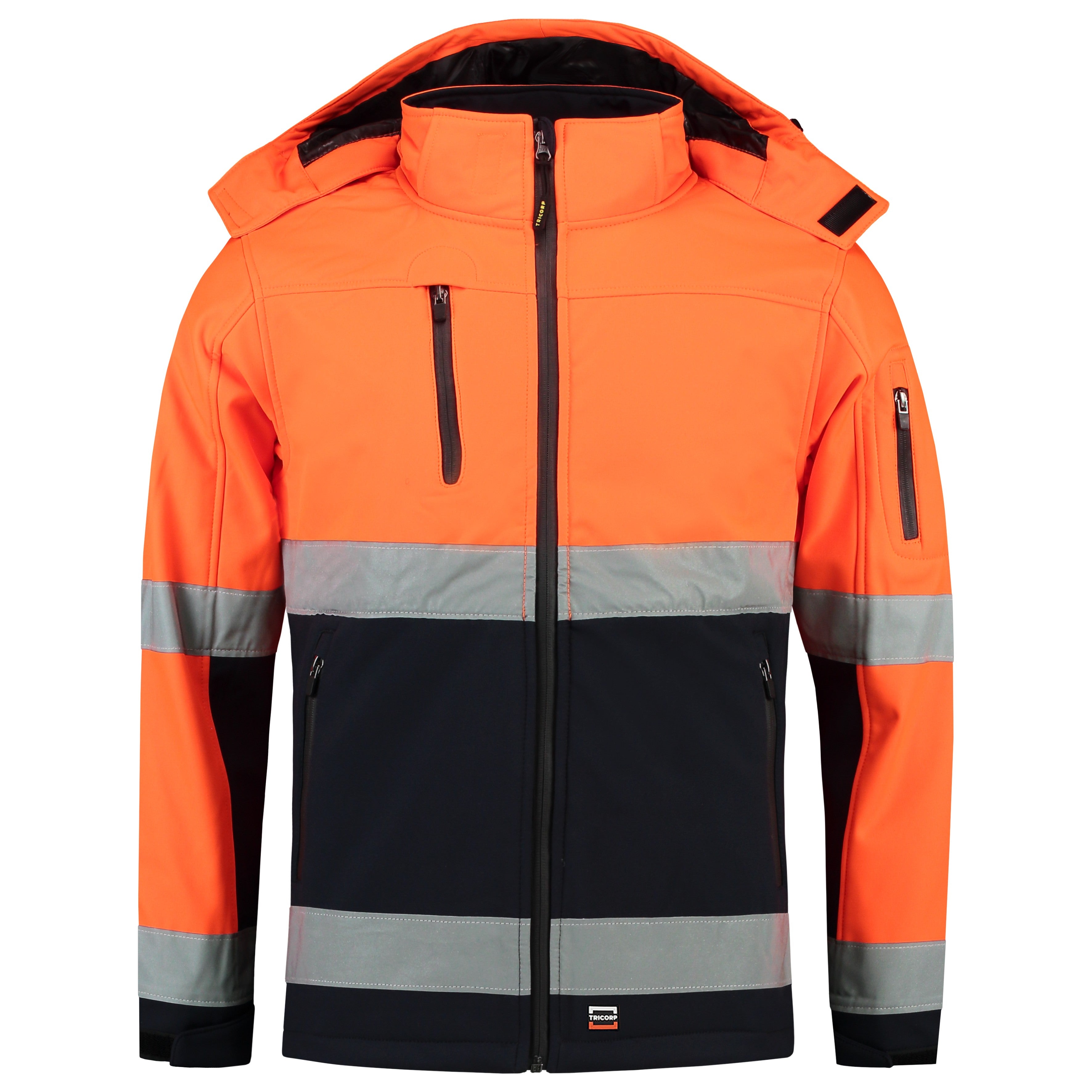 Tricorp 403007 Signaal Softshell Jack EN471 Oranje/Blauw