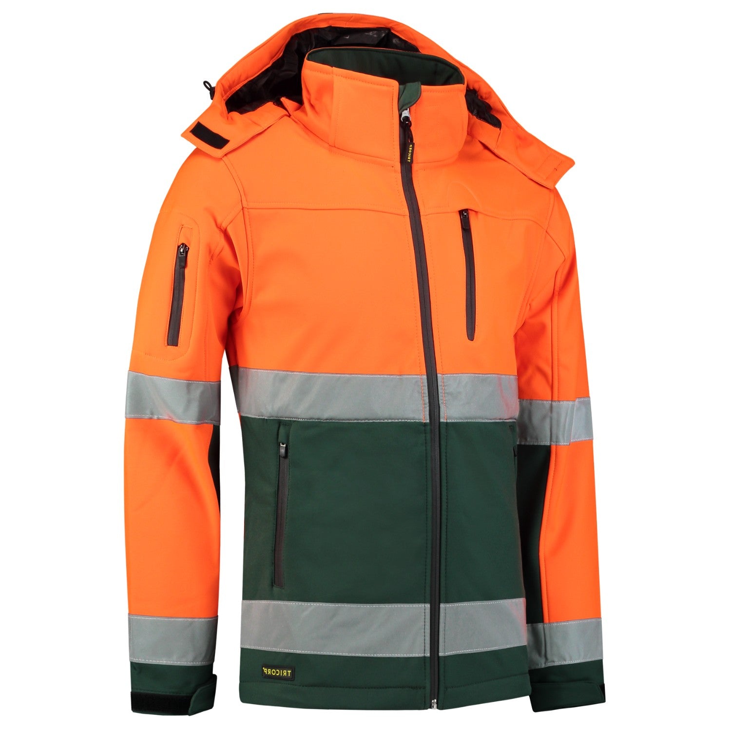 Tricorp 403007 Signaal Softshell Jack EN471 Oranje/Groen