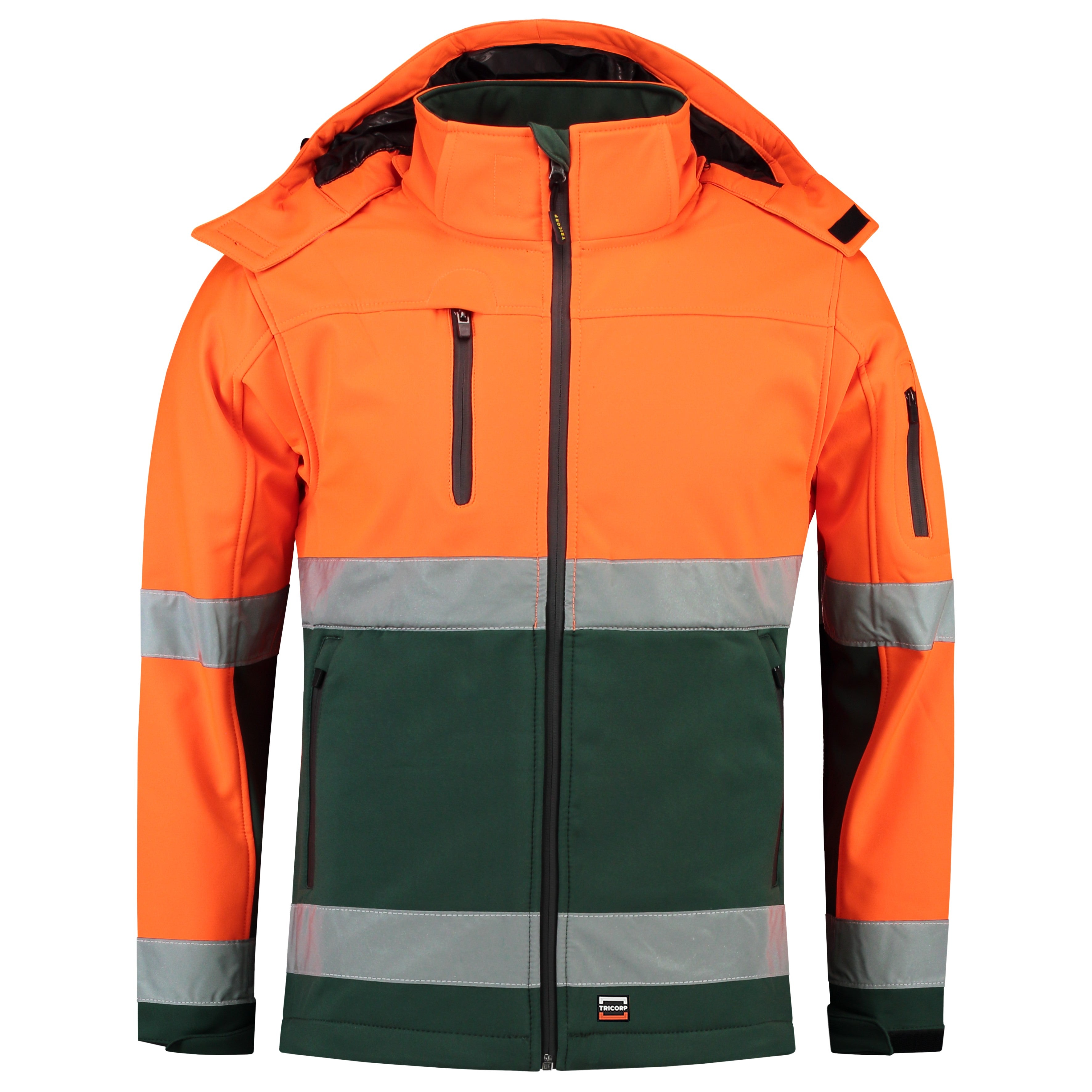 Tricorp 403007 Signaal Softshell Jack EN471 Oranje/Groen
