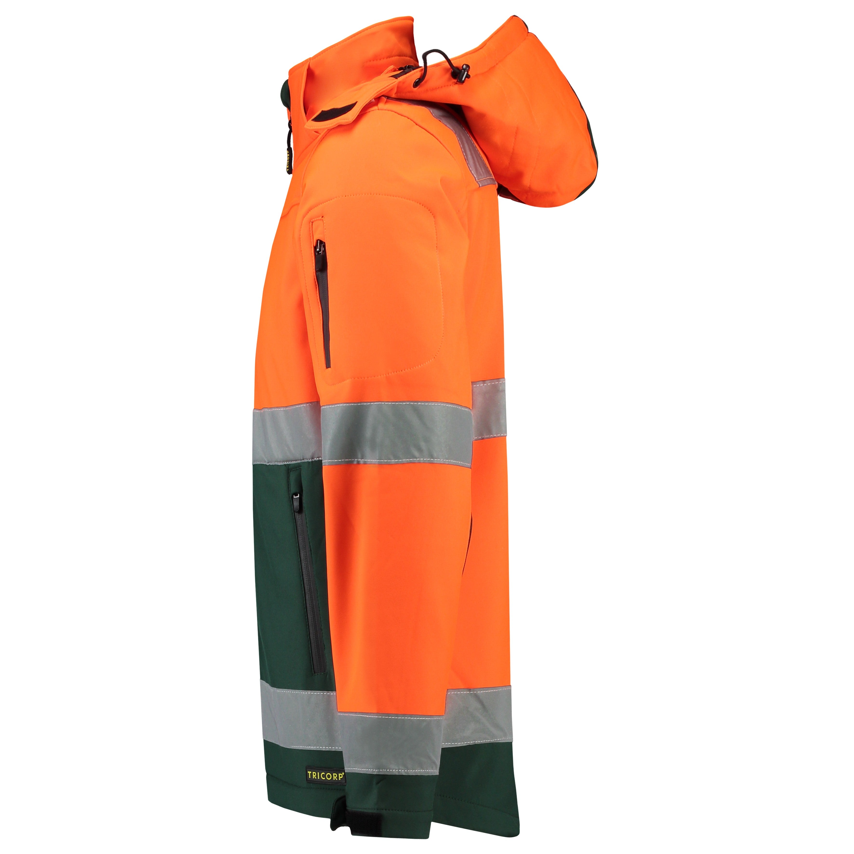 Tricorp 403007 Signaal Softshell Jack EN471 Oranje/Groen