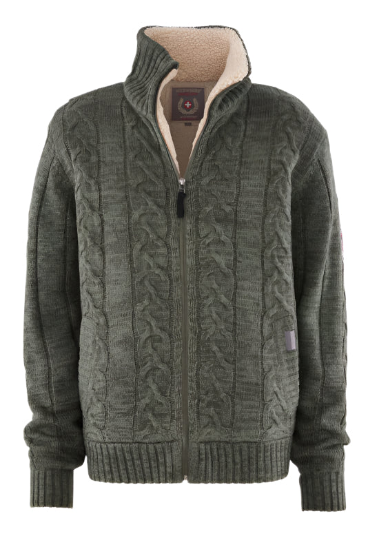 Terratrend Gebreide Noorse vest 60451 Groen/Grijs 4262