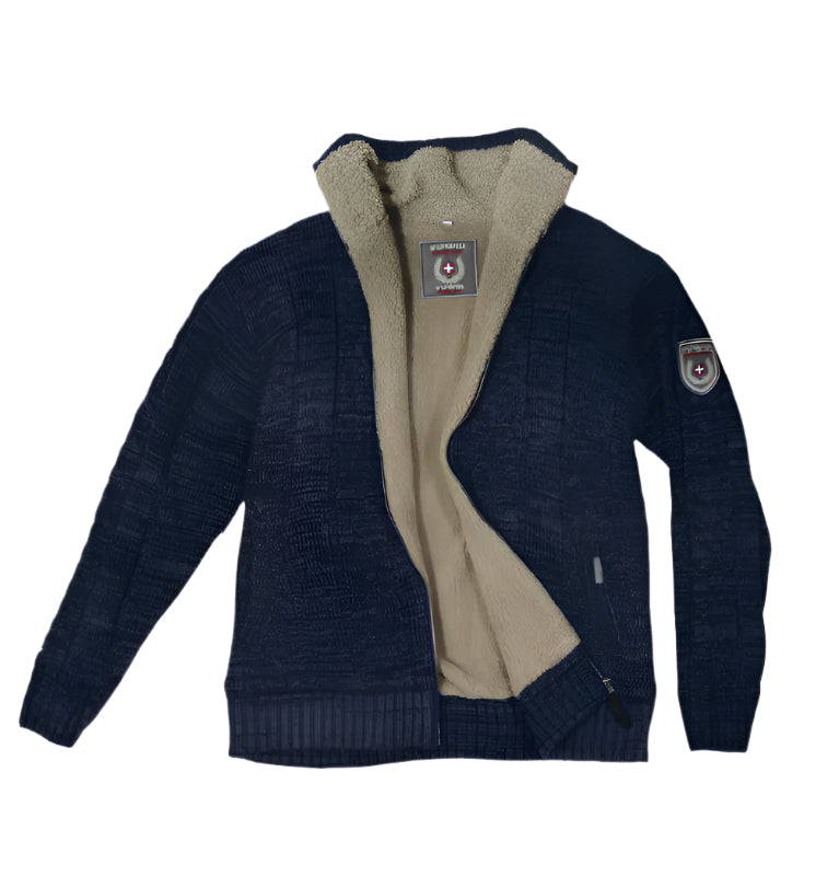 Terratrend Gebreide Noorse vest 60451 7462 Marine/Grijs