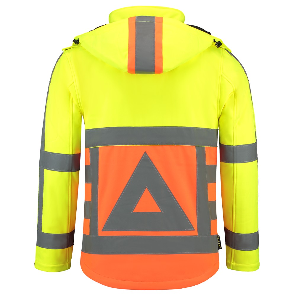 Tricorp 403002 Softshell Verkeersregelaar Fluo Oranje/Fluo Geel