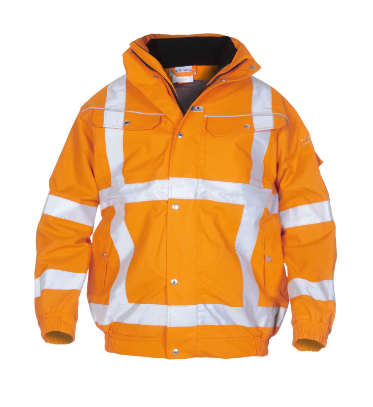 Hydrowear Simply No Sweat Hi-Vis Pilotjack Foxhol Fluo Oranje 04021601