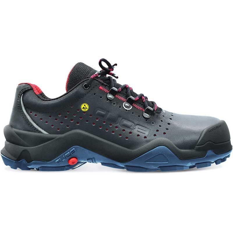 HKS Schoen Alfa 1 STP Geperforeerd Laag S1P ESD Zwart/Blauw