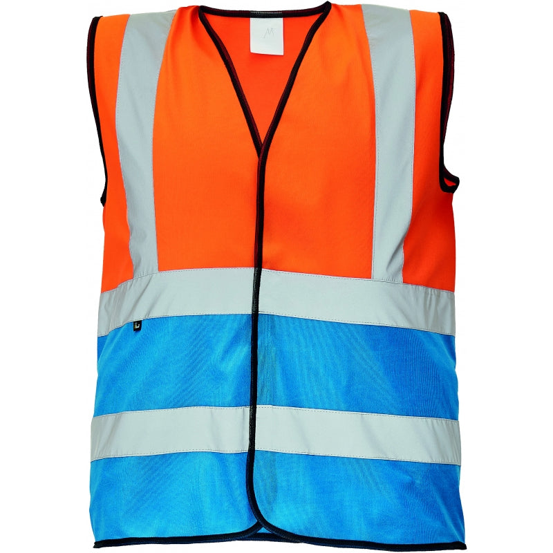 CRV Lynx Duo Signalisatie Verkeersvest 03030115 Fluo Oranje/Korenblauw