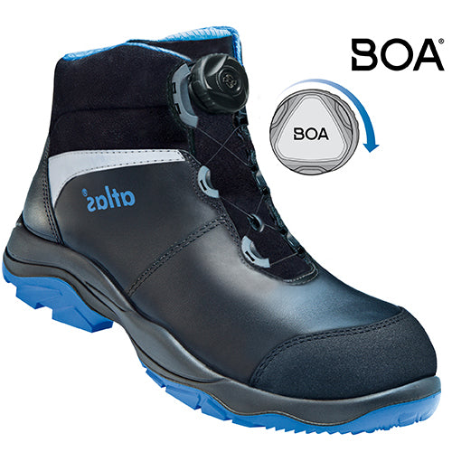 Atlas Schoen SL 9845 XP 2.0 BOA Hoog S3 Zwart/Blauw
