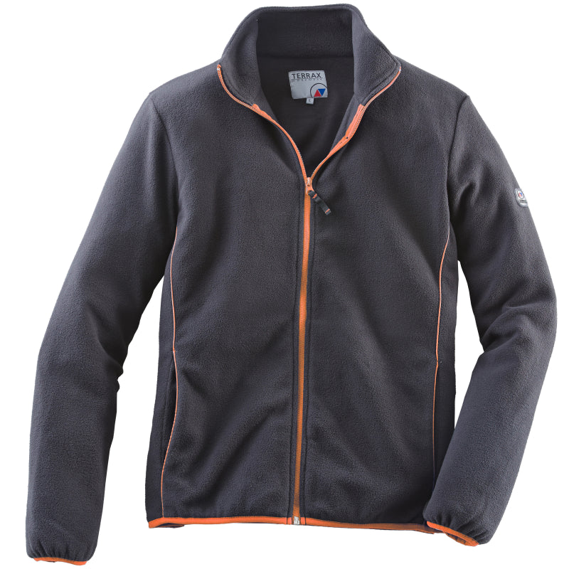 Terrax Fleece Jas 61639 1051 Zwart/Oranje