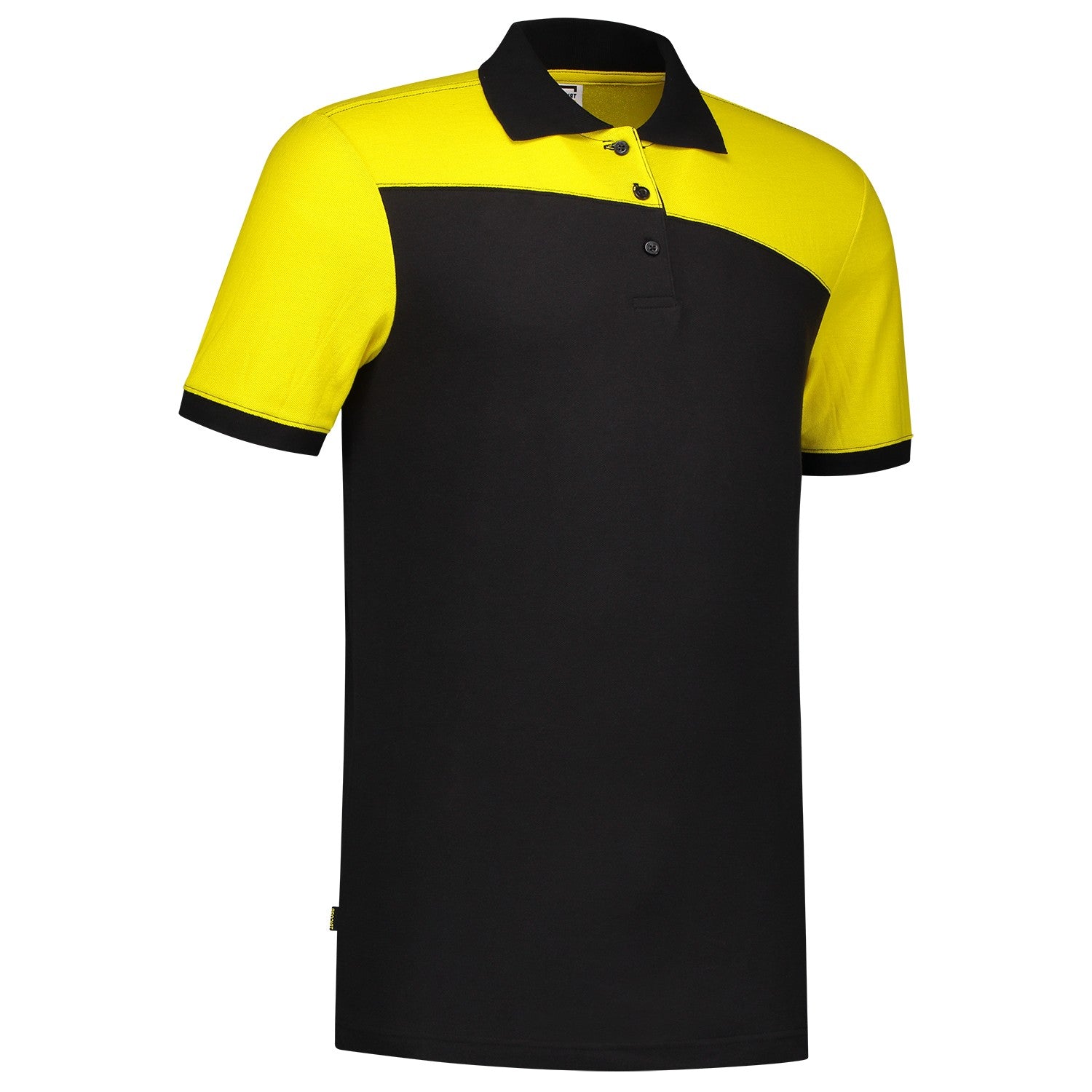 Tricorp Poloshirt 202006 Bicolor Naden Zwart/Geel