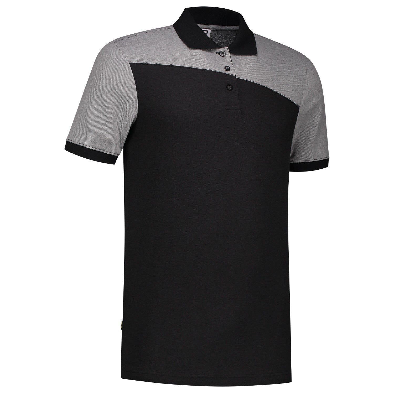 Tricorp Poloshirt 202006 Bicolor Naden Zwart/Grijs