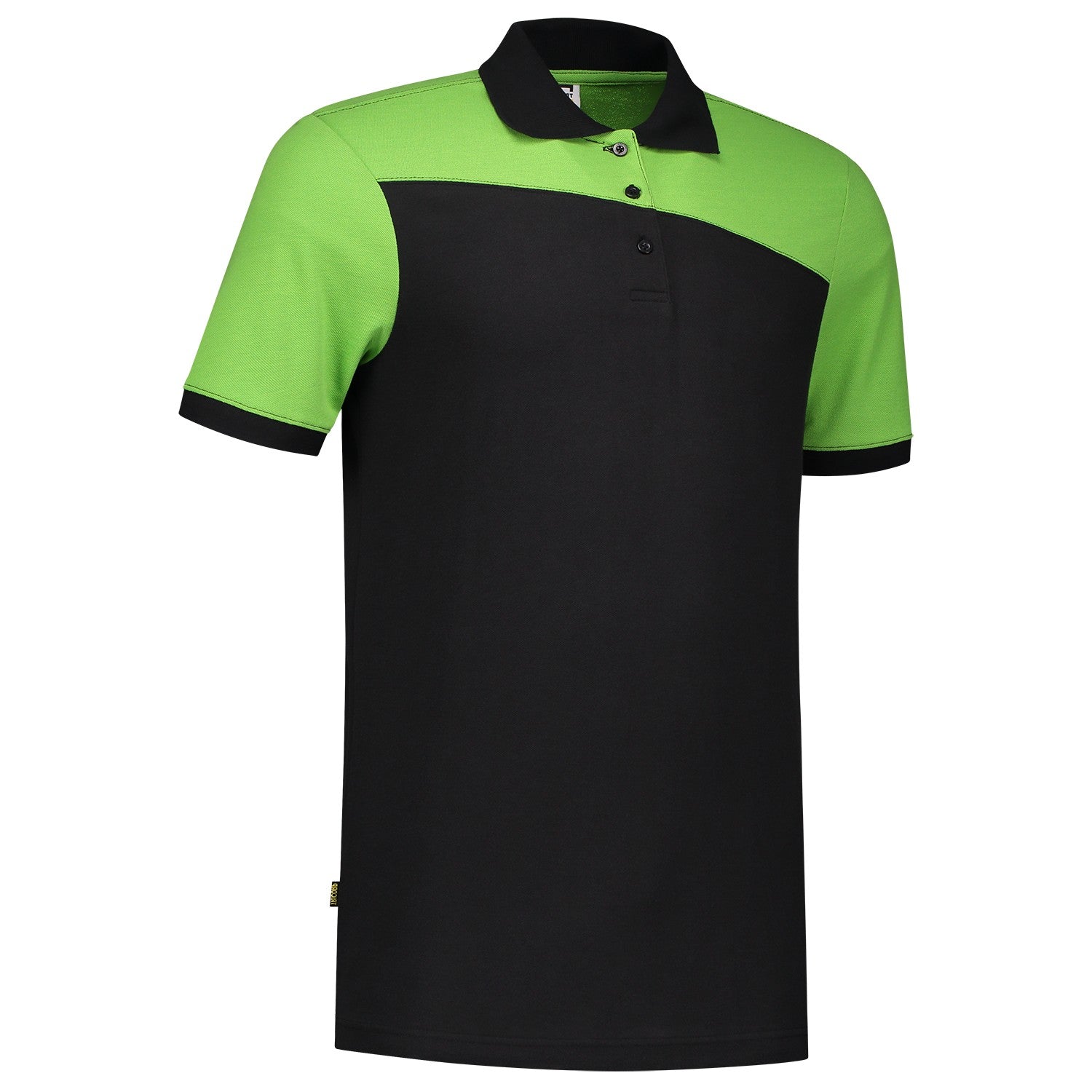 Tricorp Poloshirt 202006 Bicolor Naden Zwart/Lime