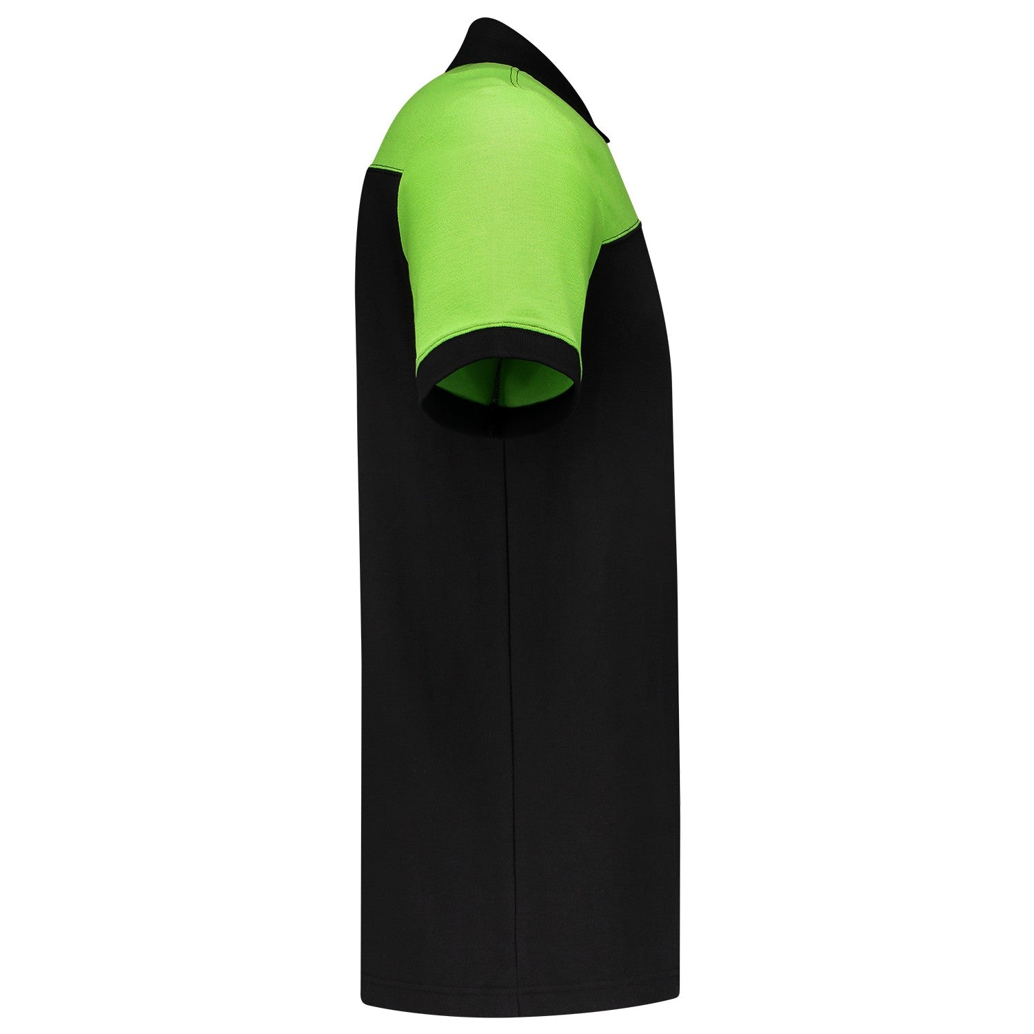 Tricorp Poloshirt 202006 Bicolor Naden Zwart/Lime