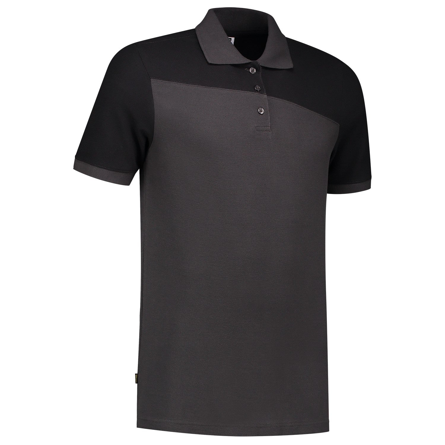 Tricorp Poloshirt 202006 Bicolor Naden Donkergrijs/Zwart