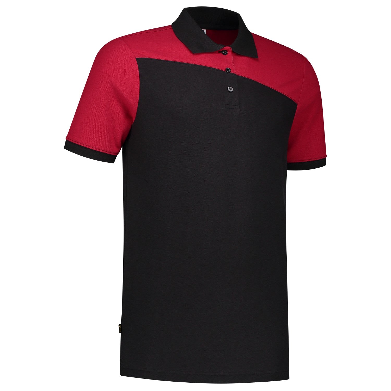 Tricorp Poloshirt 202006 Bicolor Naden Zwart/Rood
