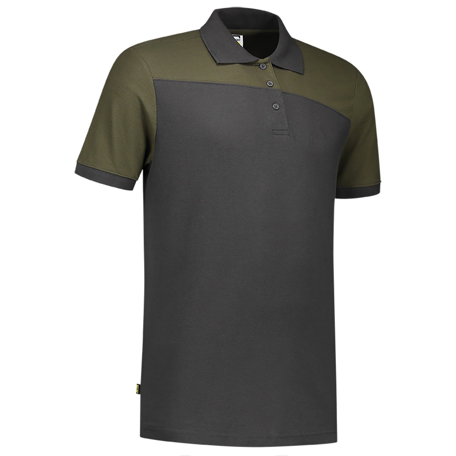Tricorp Poloshirt 202006 Bicolor Naden Donkergrijs/Legergroen