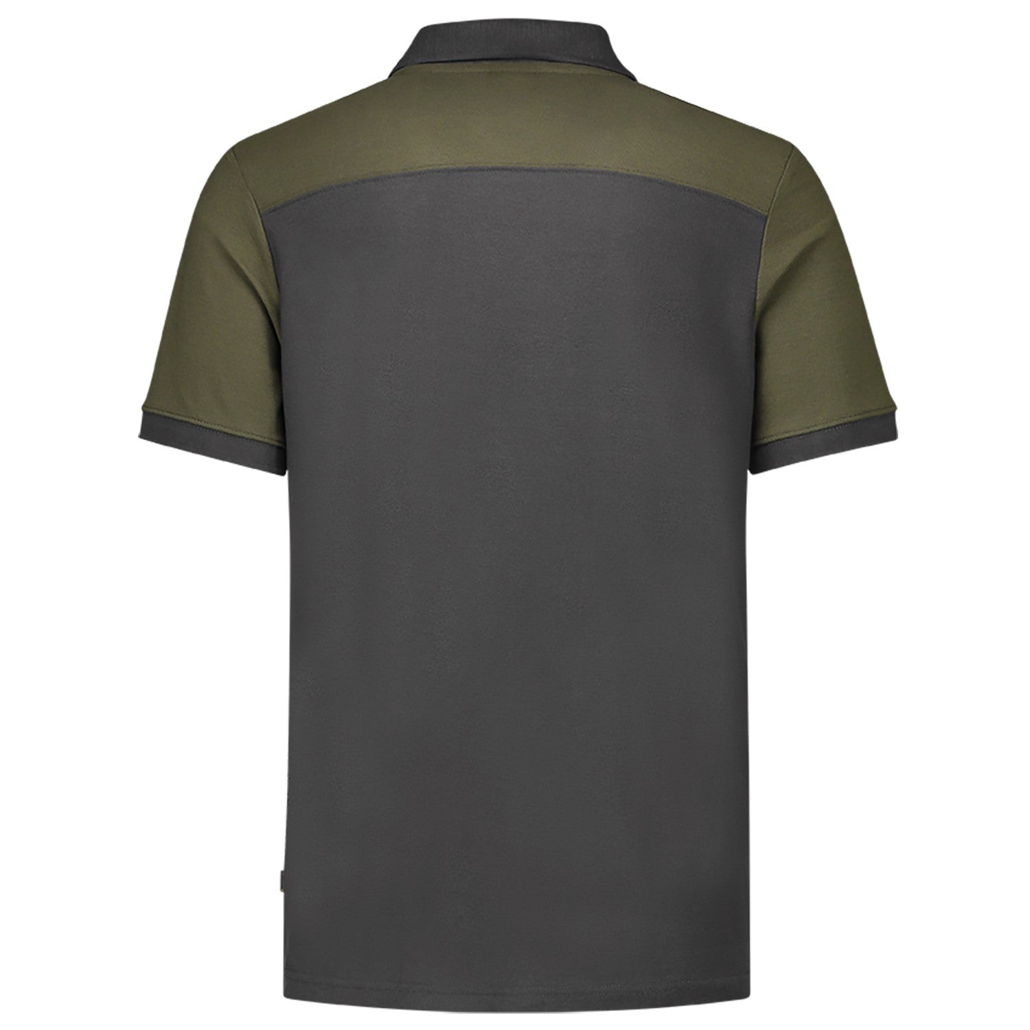 Tricorp Poloshirt 202006 Bicolor Naden Donkergrijs/Legergroen