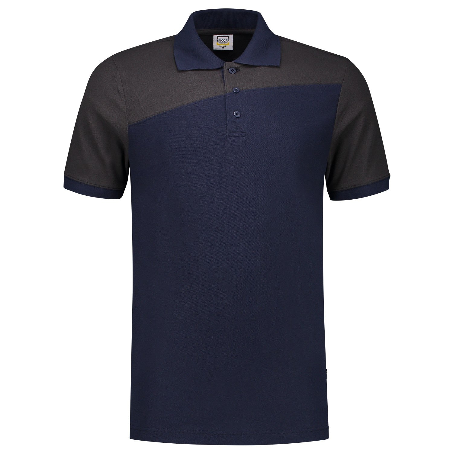 Tricorp Poloshirt 202006 Bicolor Naden Inktblauw/Donkergrijs