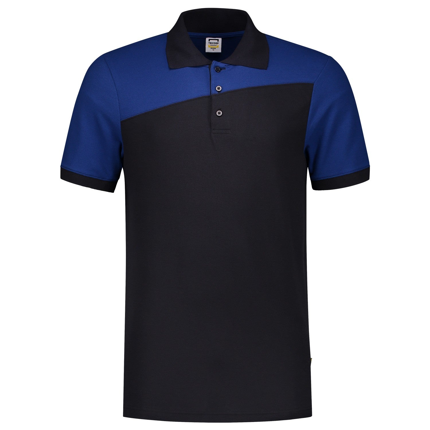 Tricorp Poloshirt 202006 Bicolor Naden Marine/Royalblue