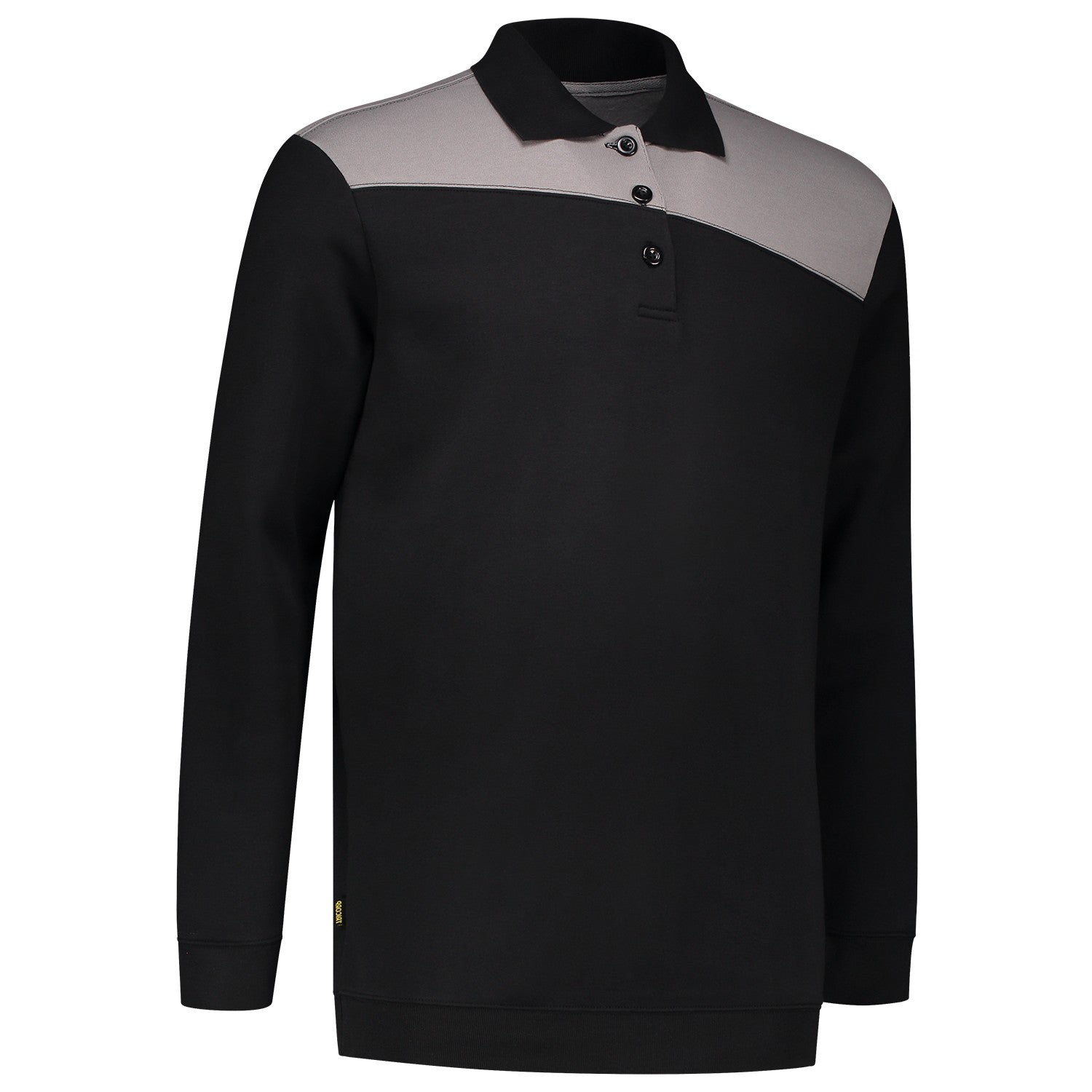 Tricorp Polosweater 302004 Bicolor Naden Zwart/Grijs