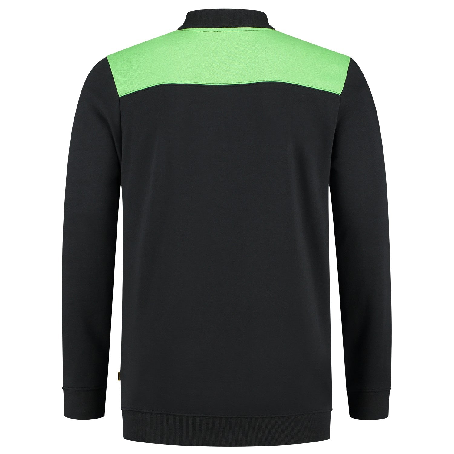 Tricorp Polosweater 302004 Bicolor Naden Zwart/Lime