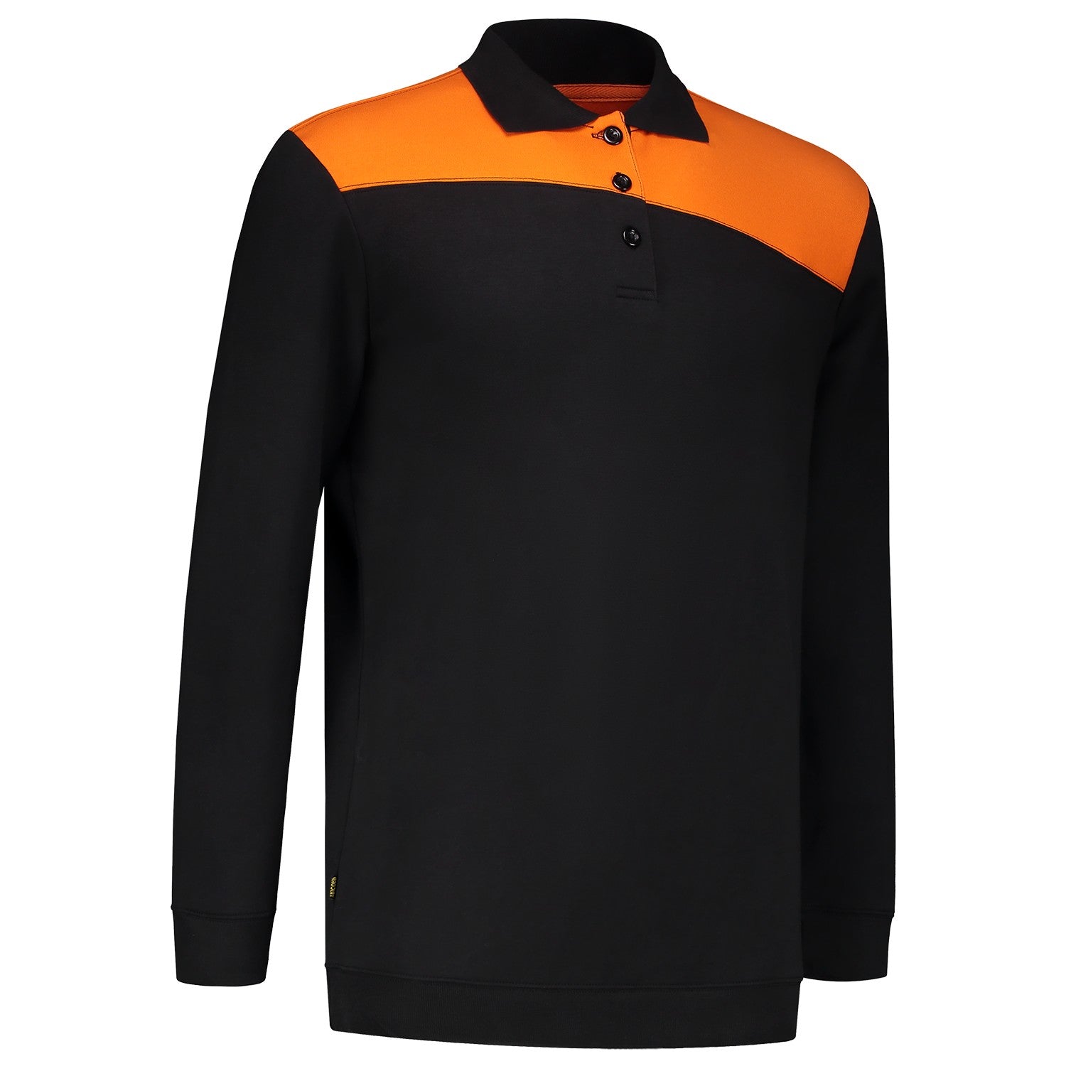 Tricorp Polosweater 302004 Bicolor Naden Zwart/Oranje