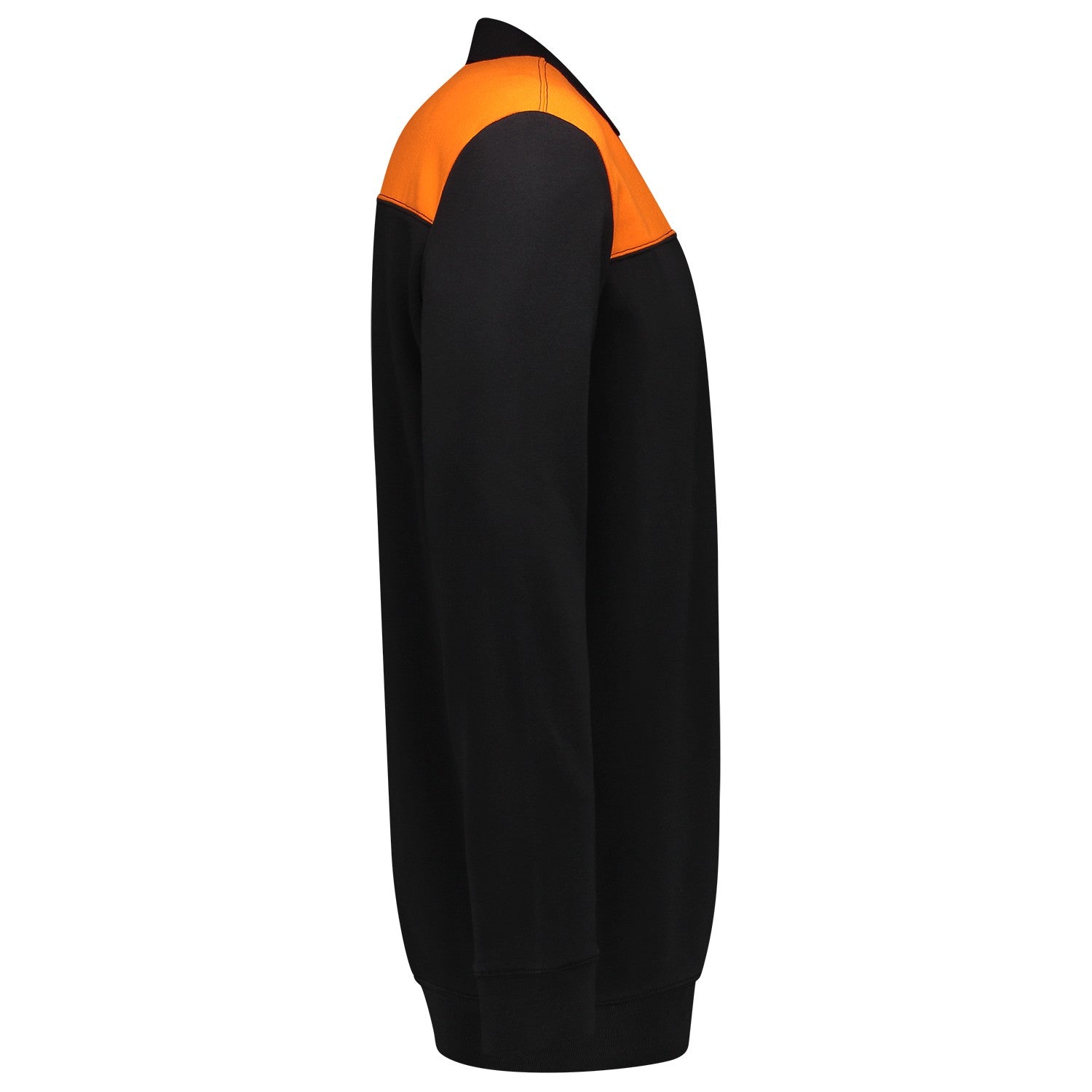 Tricorp Polosweater 302004 Bicolor Naden Zwart/Oranje