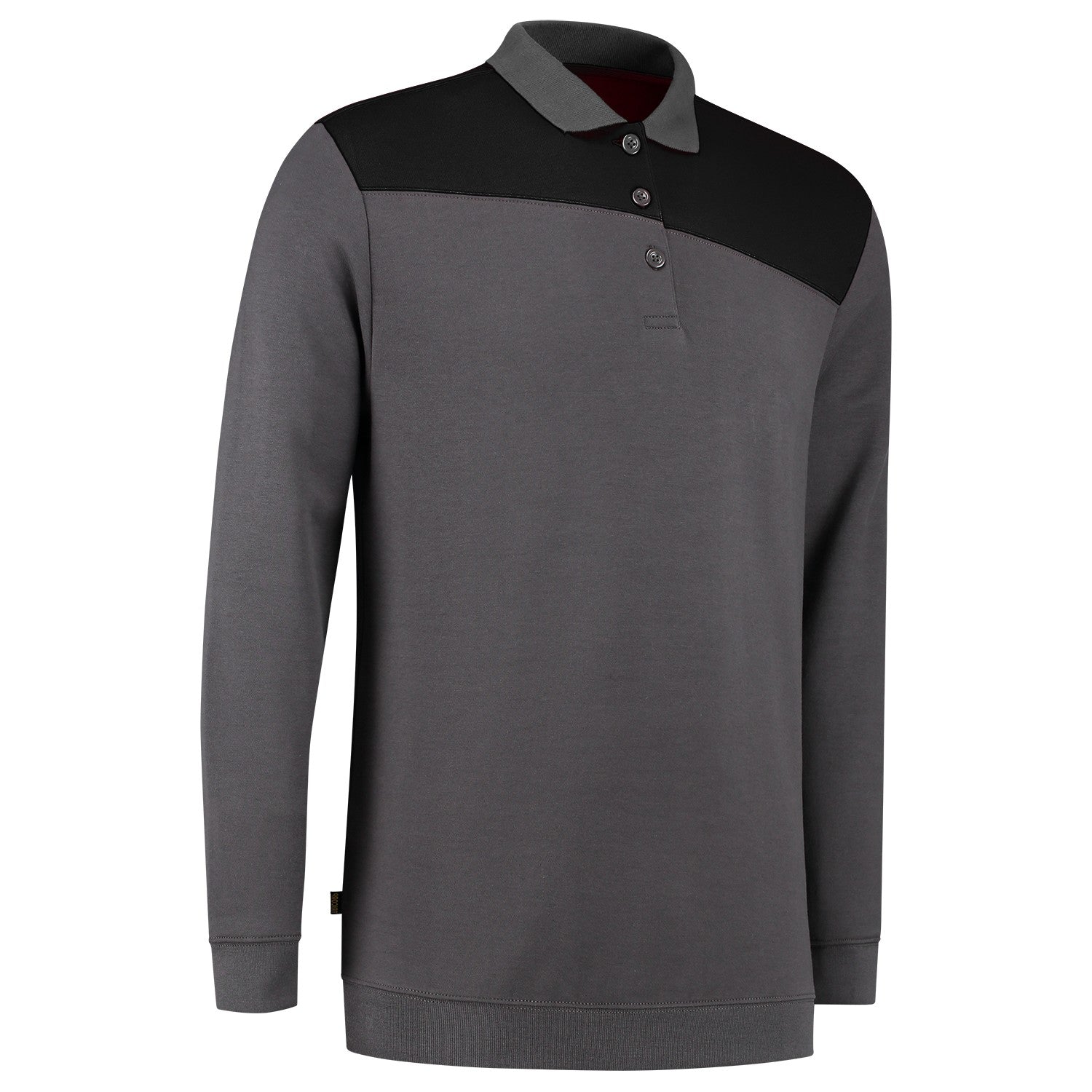 Tricorp Polosweater 302004 Bicolor Naden Donkergrijs/Zwart