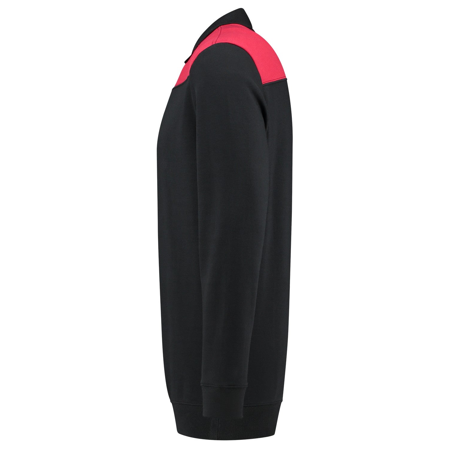 Tricorp Polosweater 302004 Bicolor Naden Zwart/Rood
