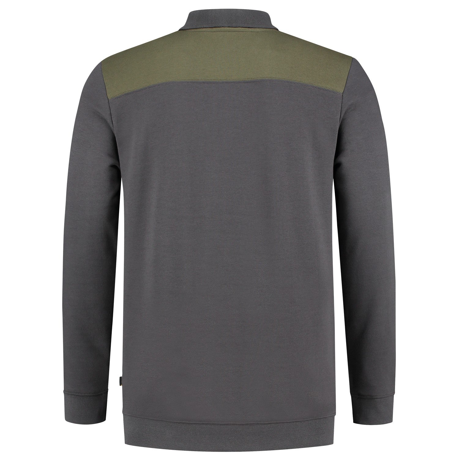 Tricorp Polosweater 302004 Bicolor Naden Donkergrijs/Legergroen
