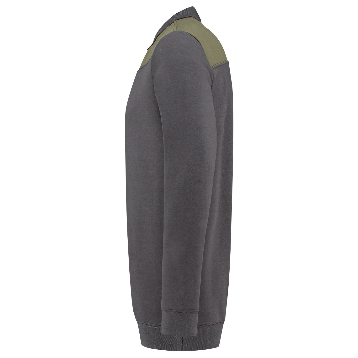 Tricorp Polosweater 302004 Bicolor Naden Donkergrijs/Legergroen