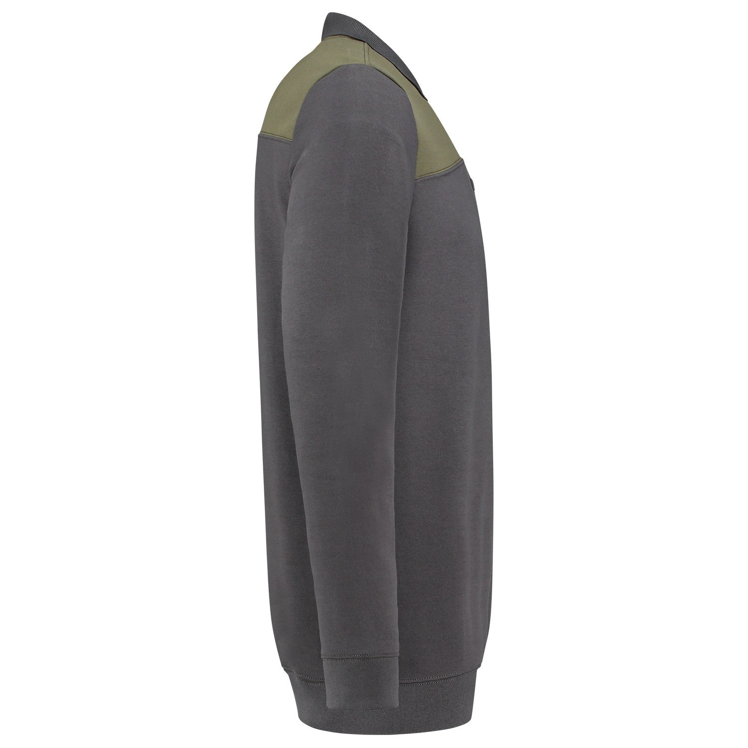 Tricorp Polosweater 302004 Bicolor Naden Donkergrijs/Legergroen