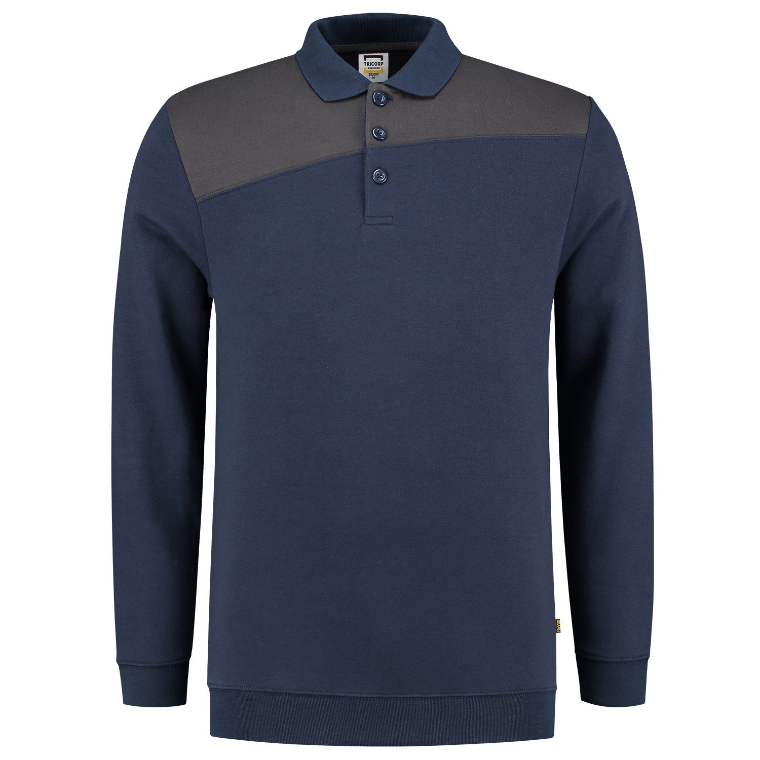 Tricorp Polosweater 302004 Bicolor Naden Inktblauw/Donkergrijs