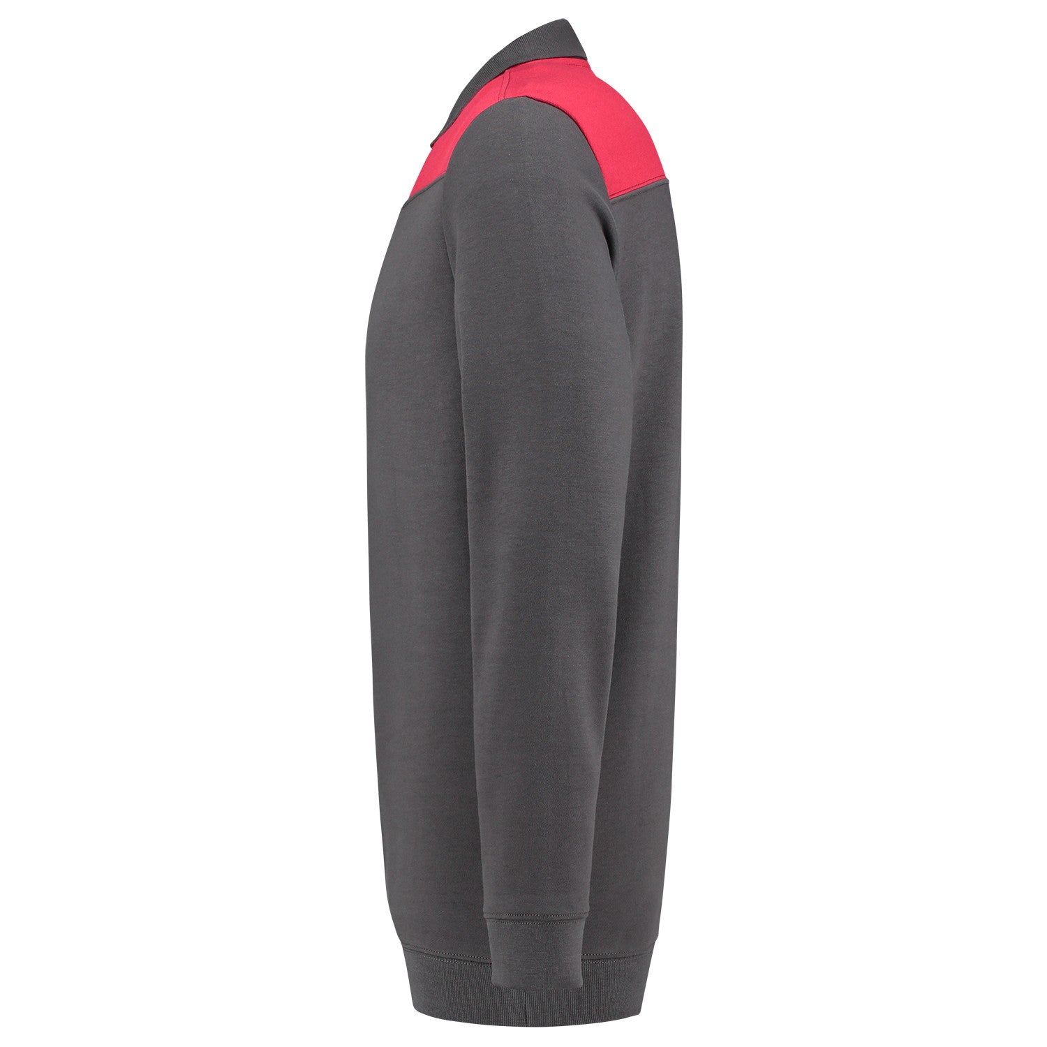 Tricorp Polosweater 302004 Bicolor Naden Donkergrijs/Rood