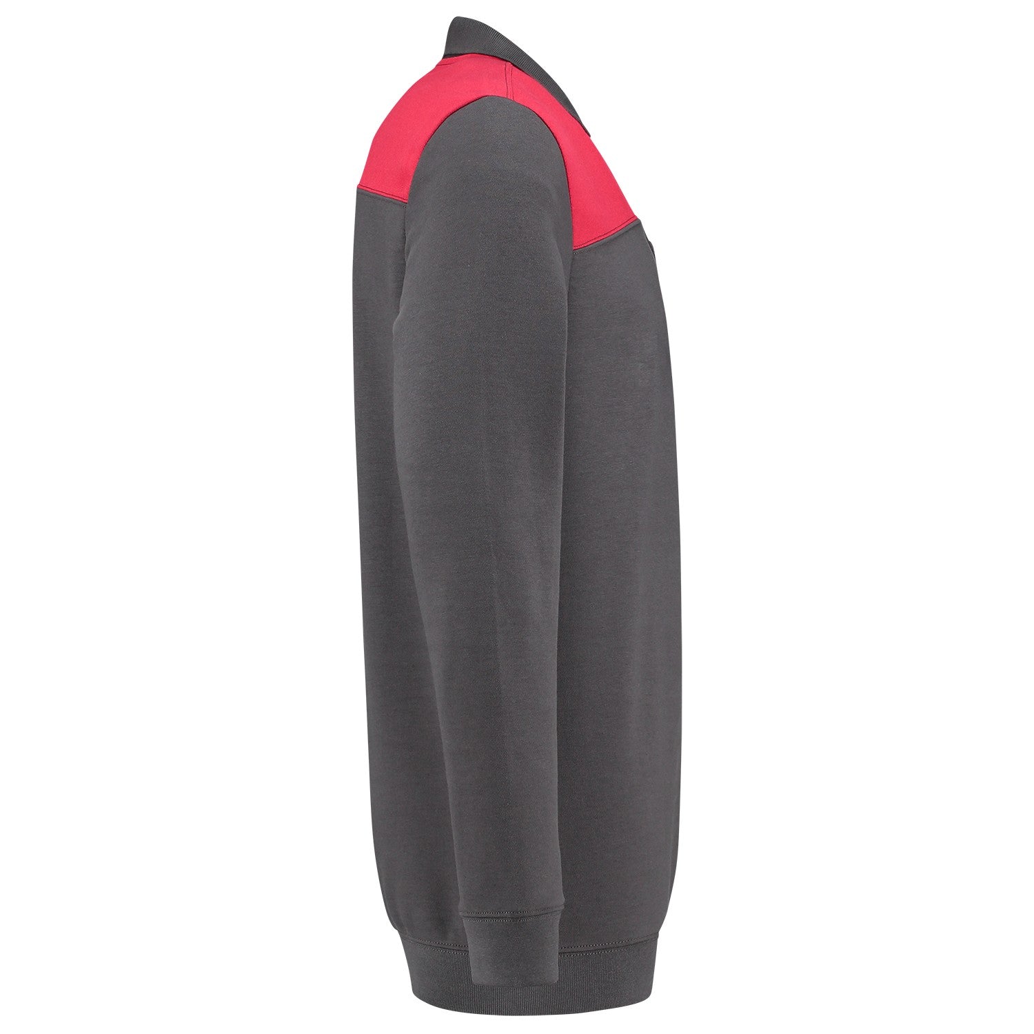 Tricorp Polosweater 302004 Bicolor Naden Donkergrijs/Rood