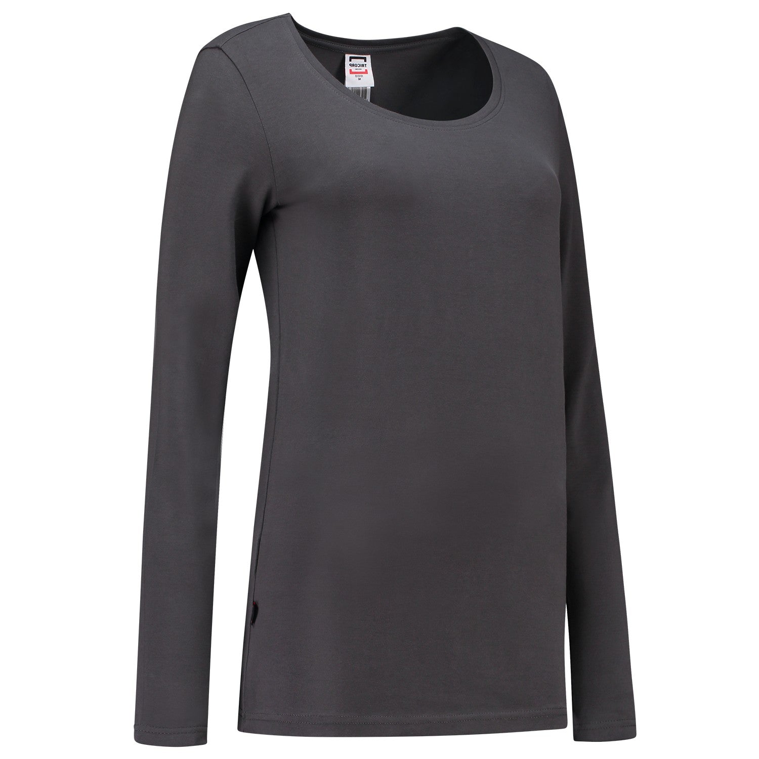 Tricorp 101010 Dames T-Shirt Lange Mouw Donkergrijs