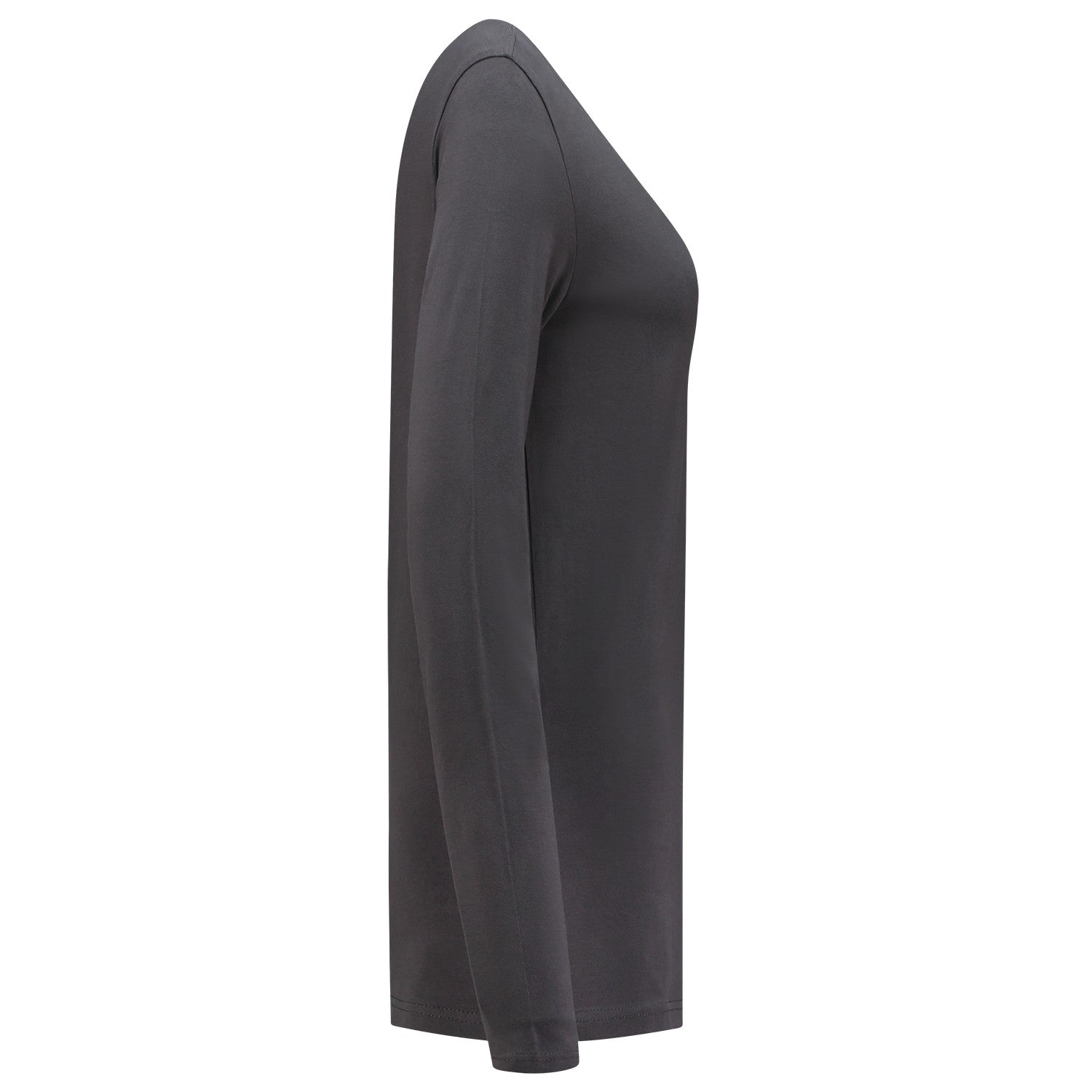 Tricorp 101010 Dames T-Shirt Lange Mouw Donkergrijs