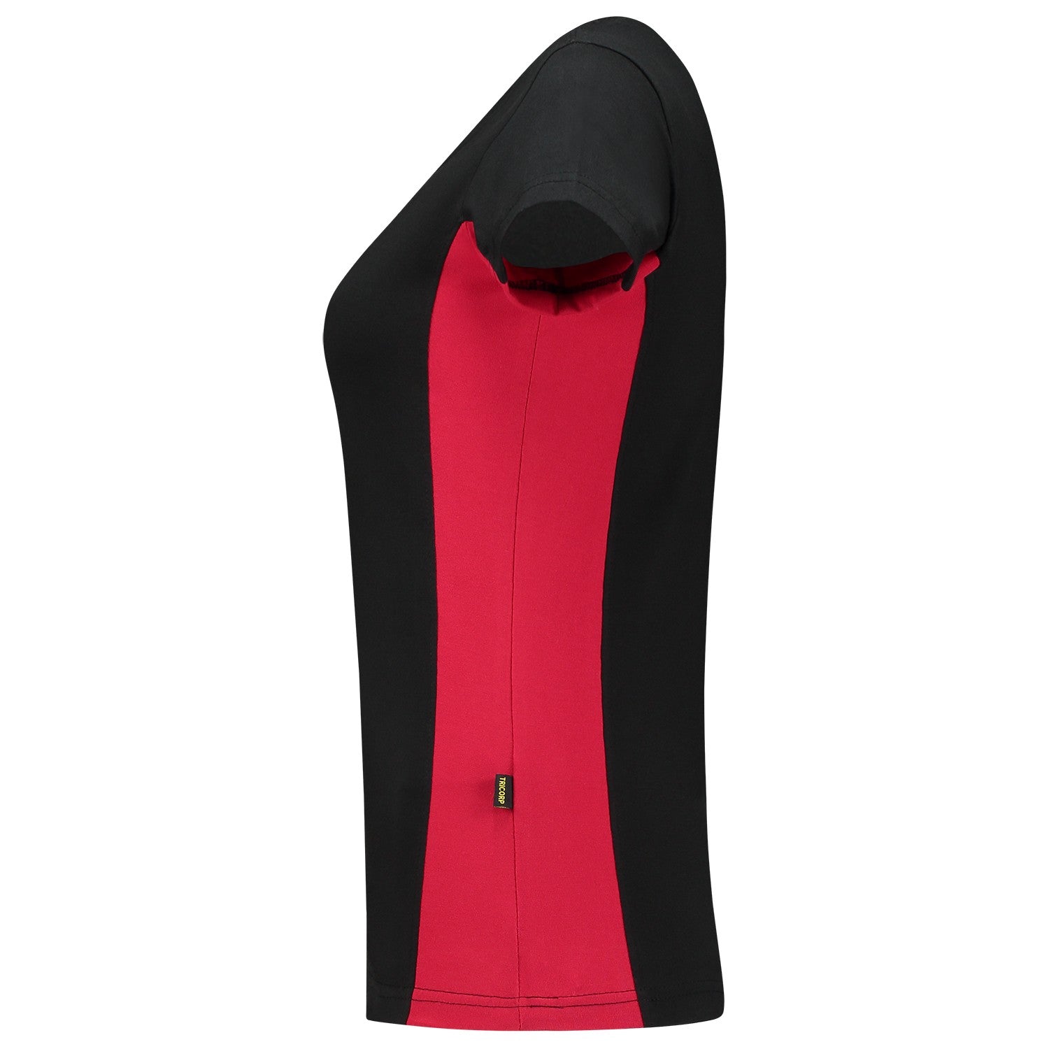 Tricorp 102003 Dames T-Shirt Bicolor Zwart/Rood