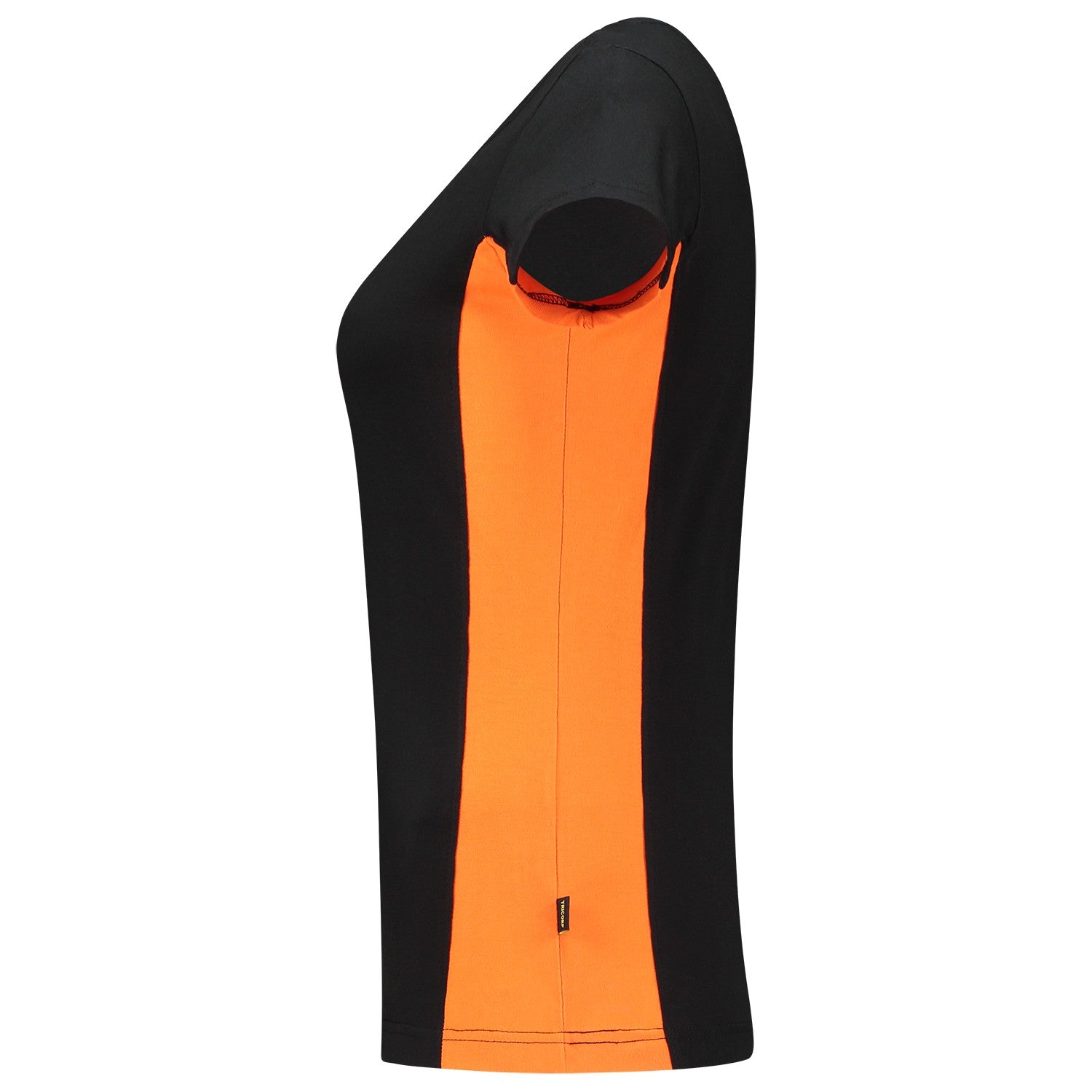 Tricorp 102003 Dames T-Shirt Bicolor Zwart/Oranje