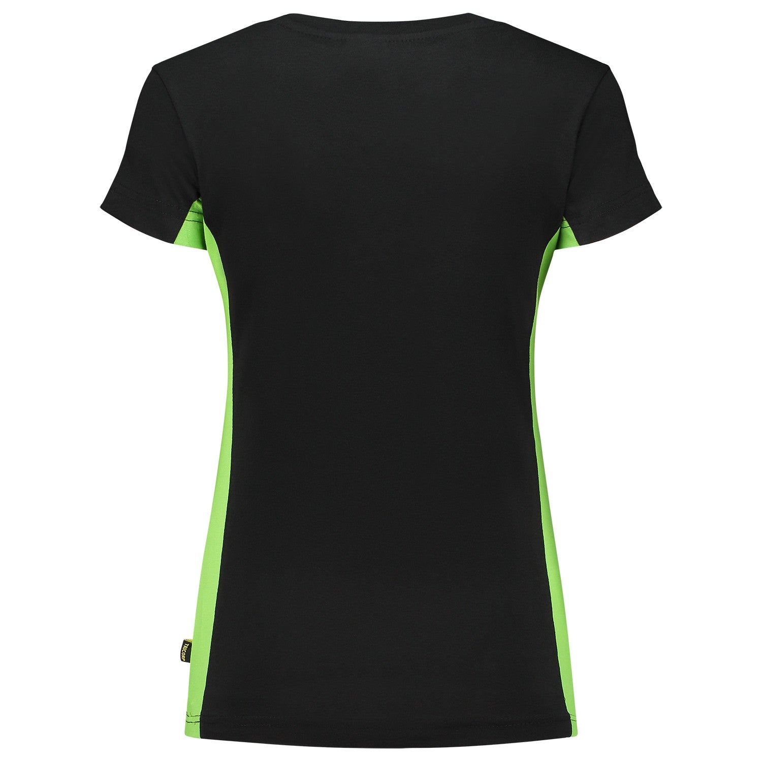 Tricorp 102003 Dames T-Shirt Bicolor Zwart/Lime