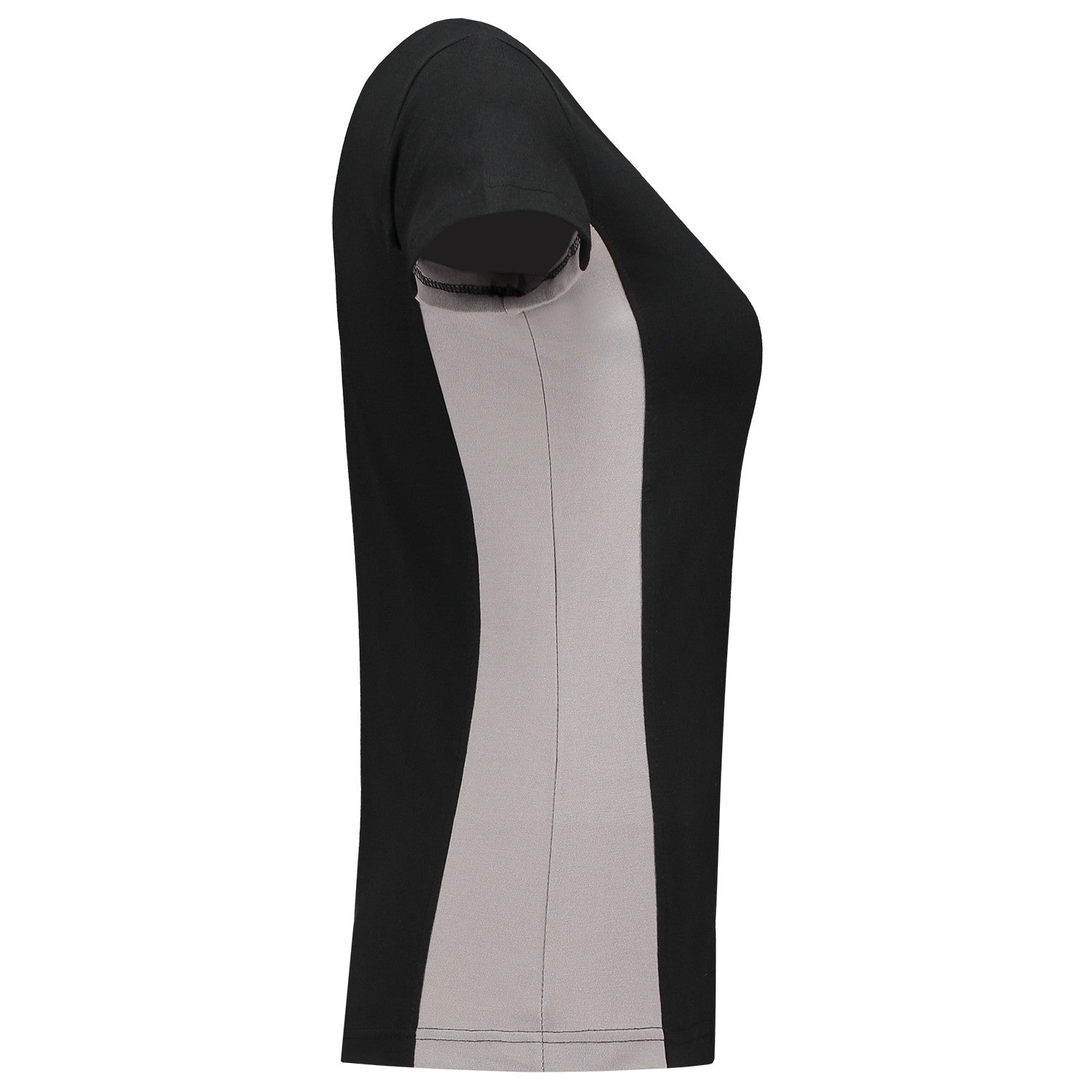 Tricorp 102003 Dames T-Shirt Bicolor Zwart/Grijs
