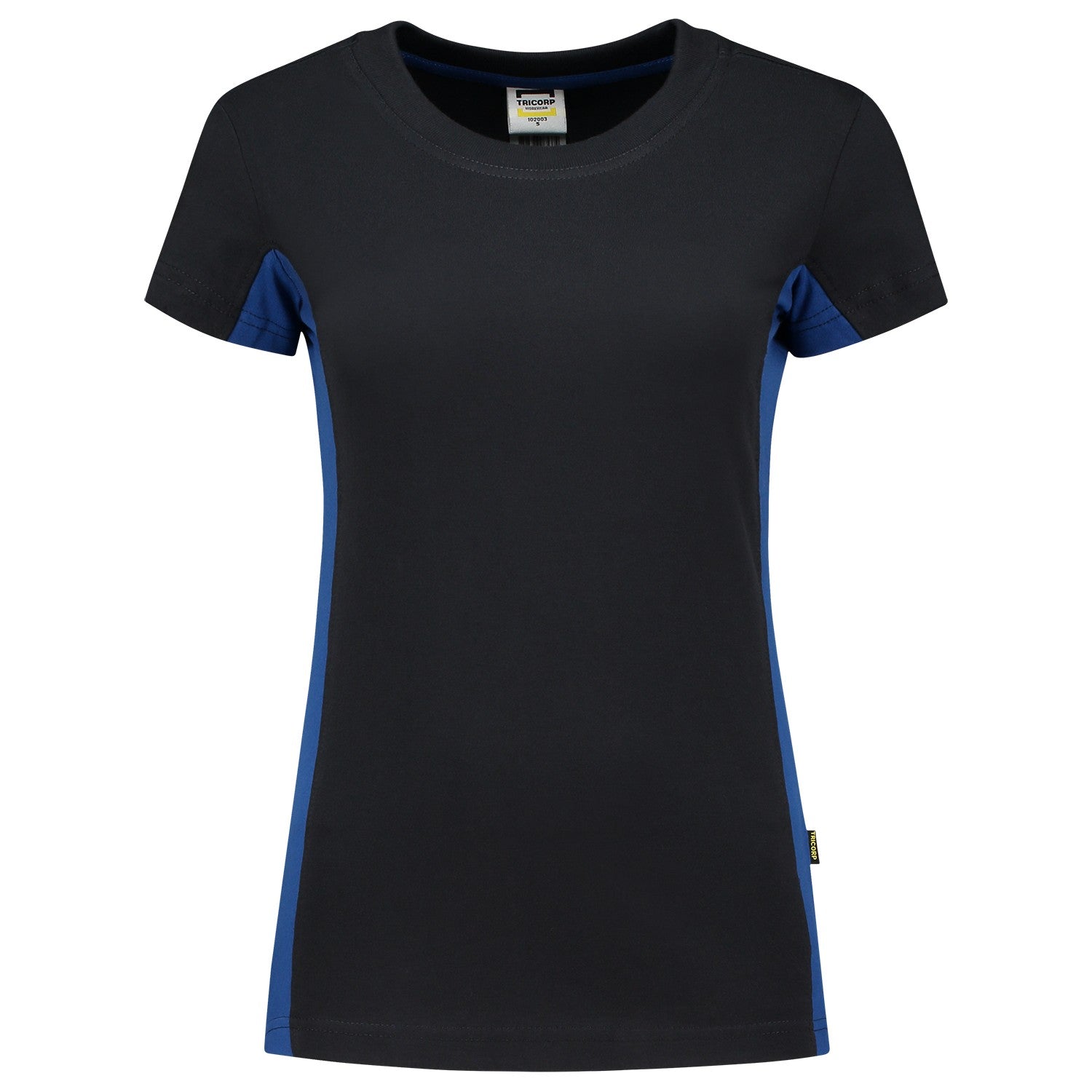 Tricorp 102003 Dames T-Shirt Bicolor Marine/Royalblue