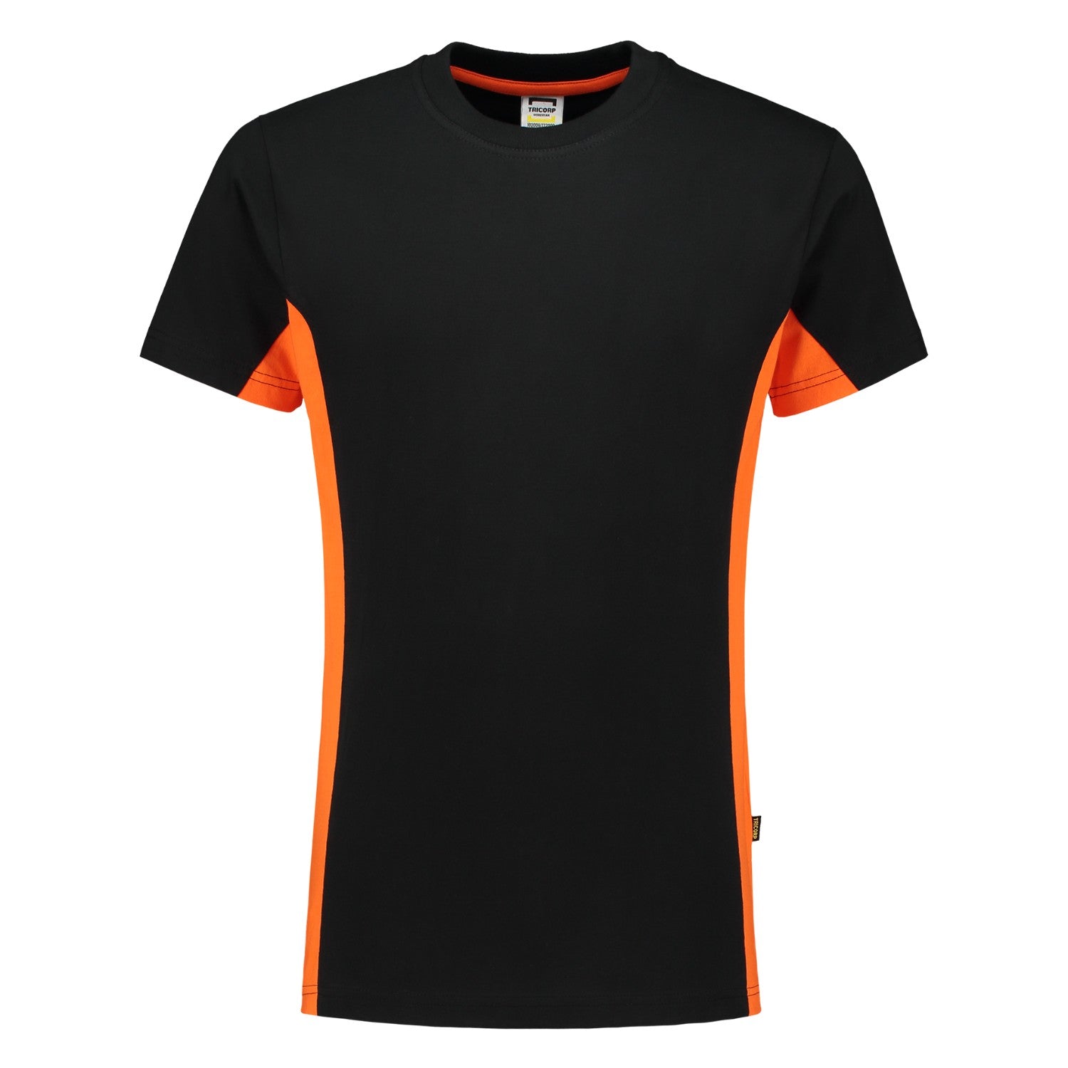 Tricorp 102004 T-Shirt Bicolor Zwart/Oranje