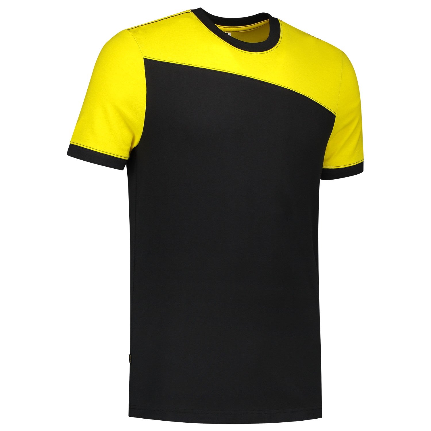 Tricorp 102006 T-Shirt Bicolor Naden Zwart/Geel
