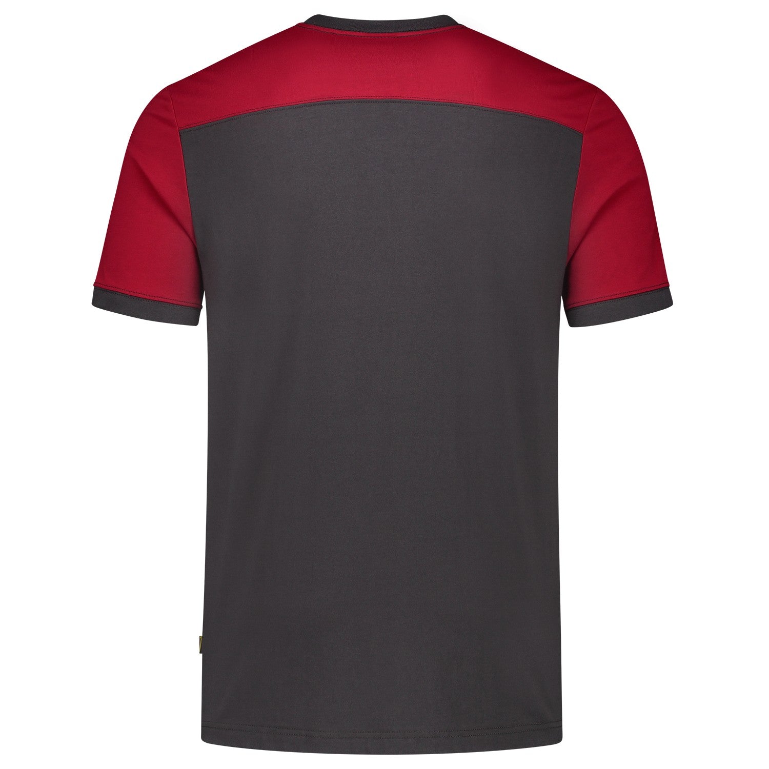 Tricorp 102006 T-Shirt Bicolor Naden Donkergrijs/Rood