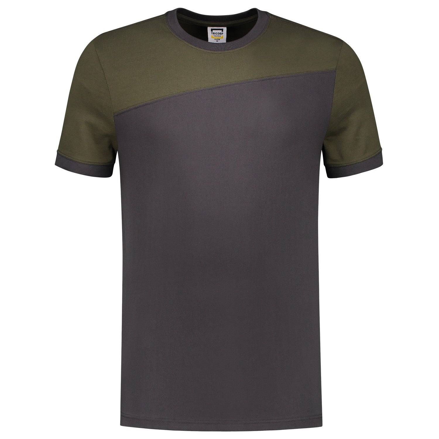 Tricorp 102006 T-Shirt Bicolor Naden Donkergrijs/Army