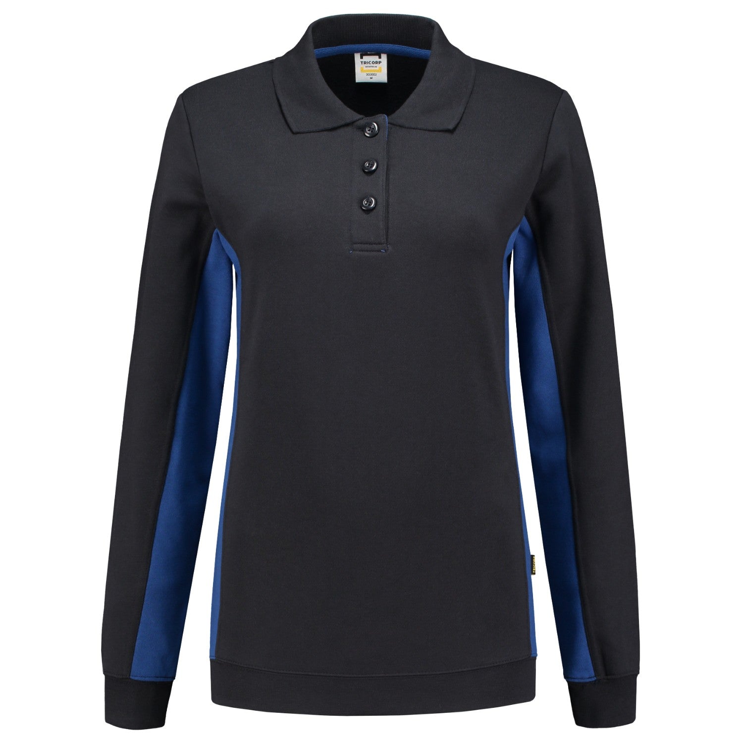 Tricorp 302002 Polosweater Bicolor Dames Marine/Royalblue