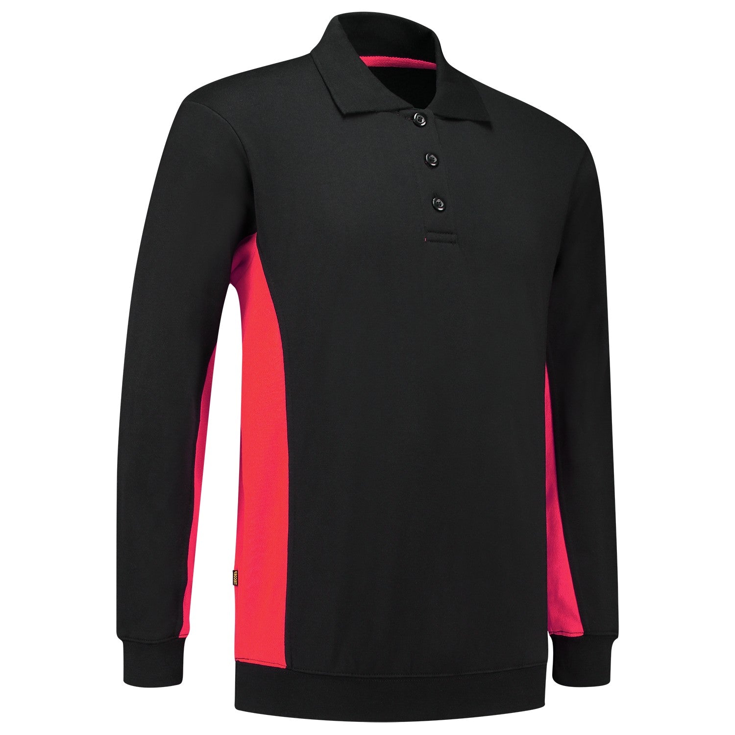 Tricorp 302003 Polosweater Bicolor Zwart/Rood