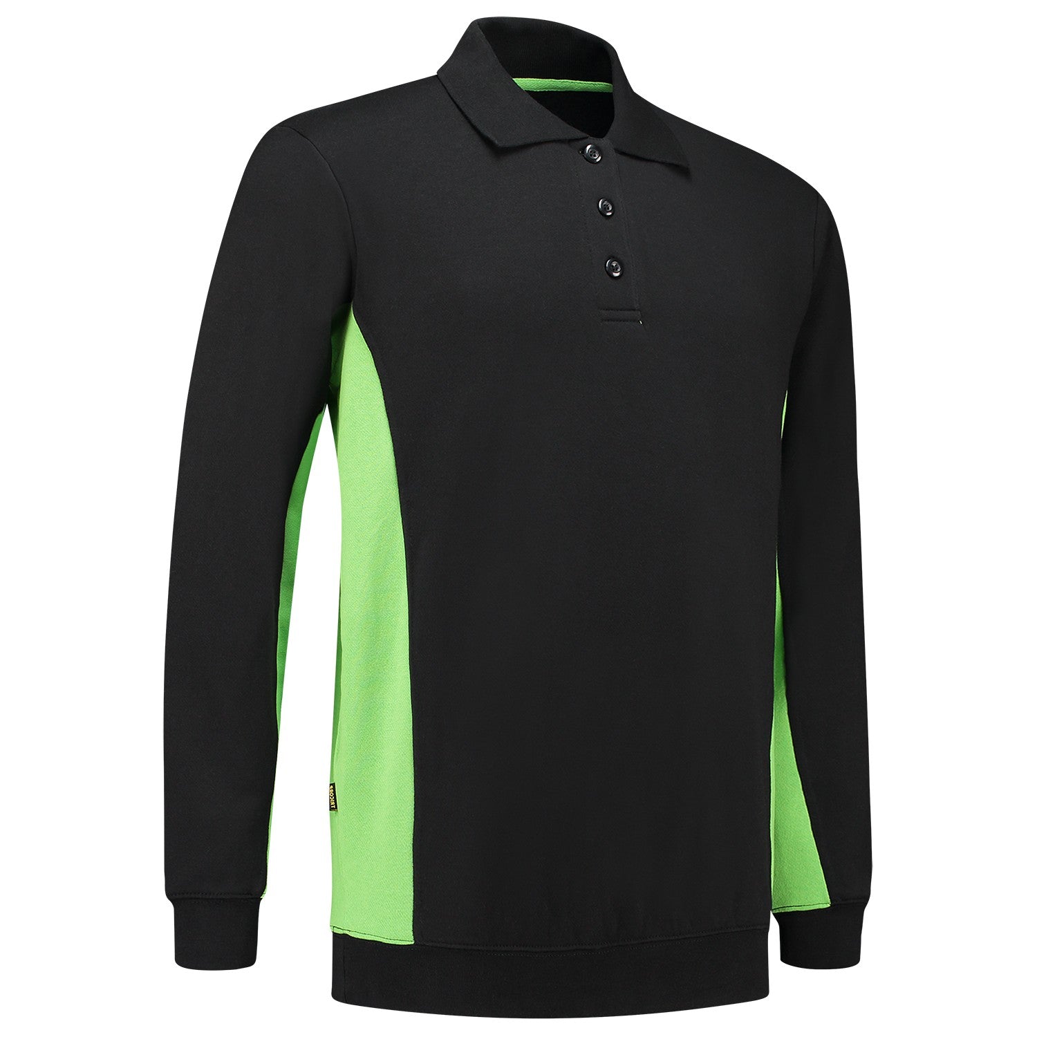 Tricorp 302003 Polosweater Bicolor Zwart/Lime