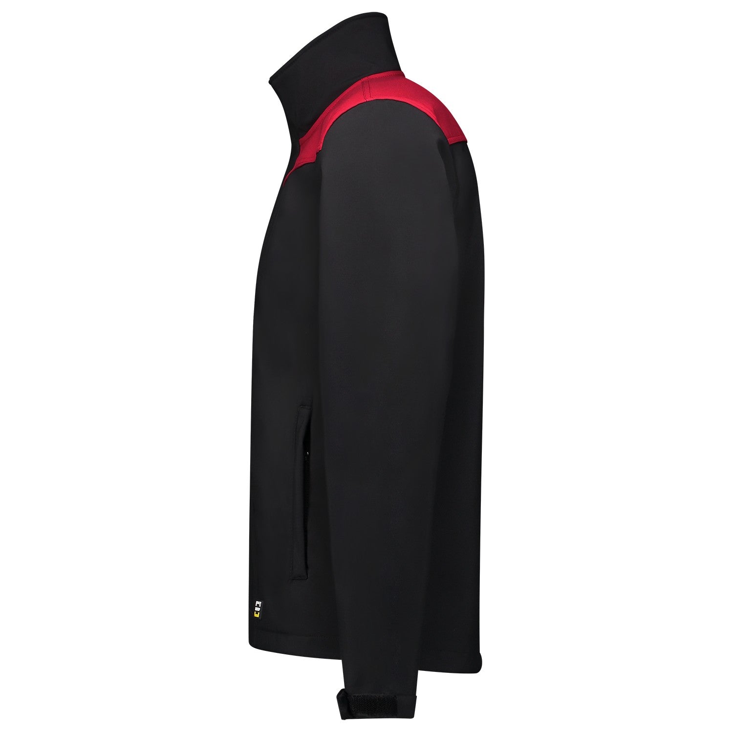 Tricorp Jas 402021 Softshell Bicolor Naden Zwart/Rood