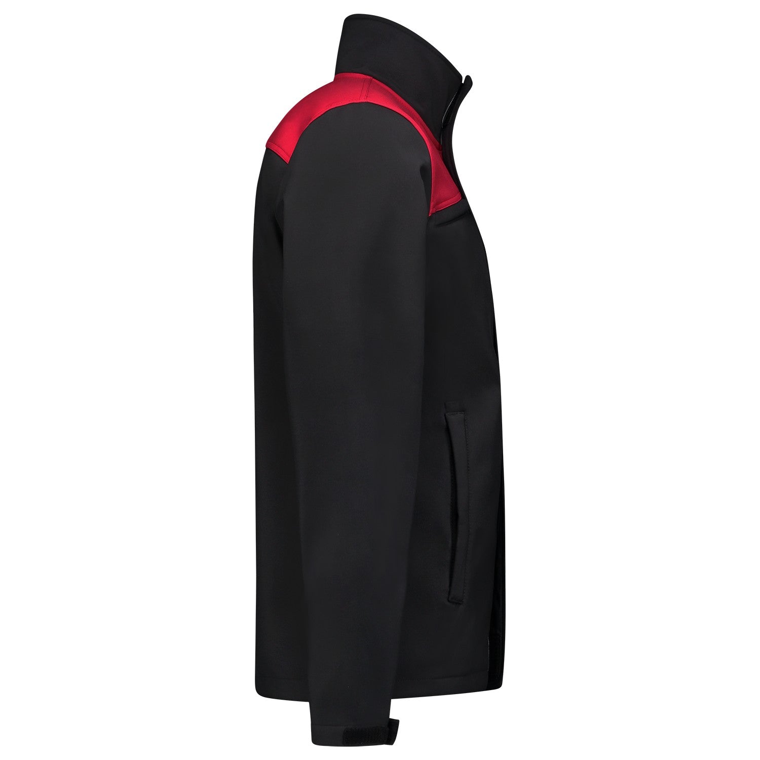 Tricorp Jas 402021 Softshell Bicolor Naden Zwart/Rood